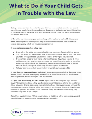 What to Do if Your Child Gets in Trouble with the Law