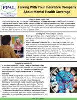 Talking With Your Insurance Company About Mental Health Coverage