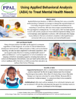 Using Applied Behavioral Analysis (ABA) to Treat Mental Health Needs