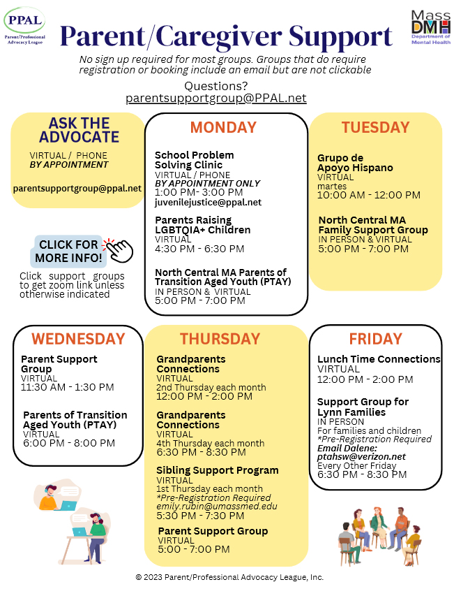 Support Groups Parent Professional Advocacy League