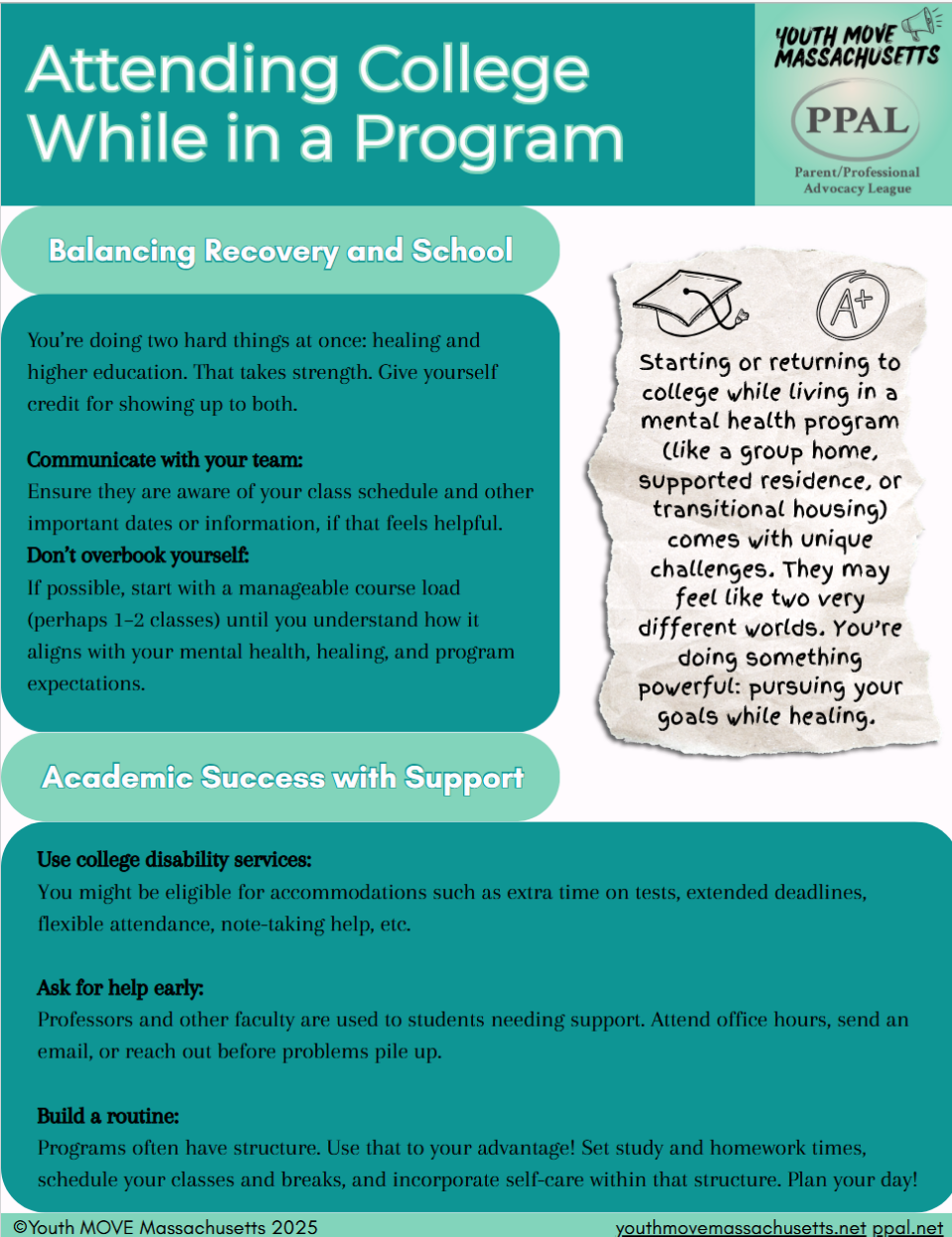 Attending College While in a Program