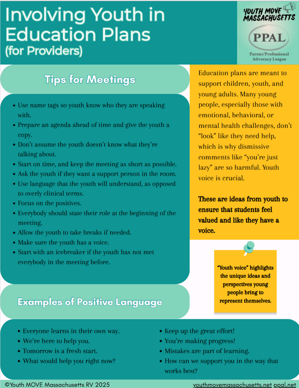 Involving Youth in Education Plans (for Providers)