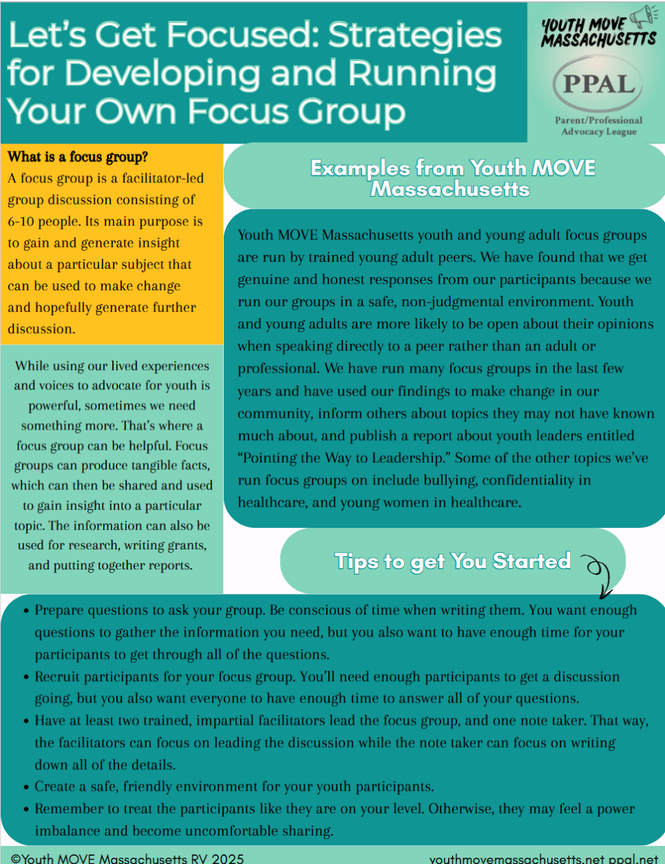 Let’s Get Focused: Strategies to Develop and Run Your Own Focus Group