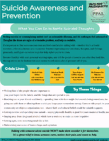 Suicide Awareness and Prevention