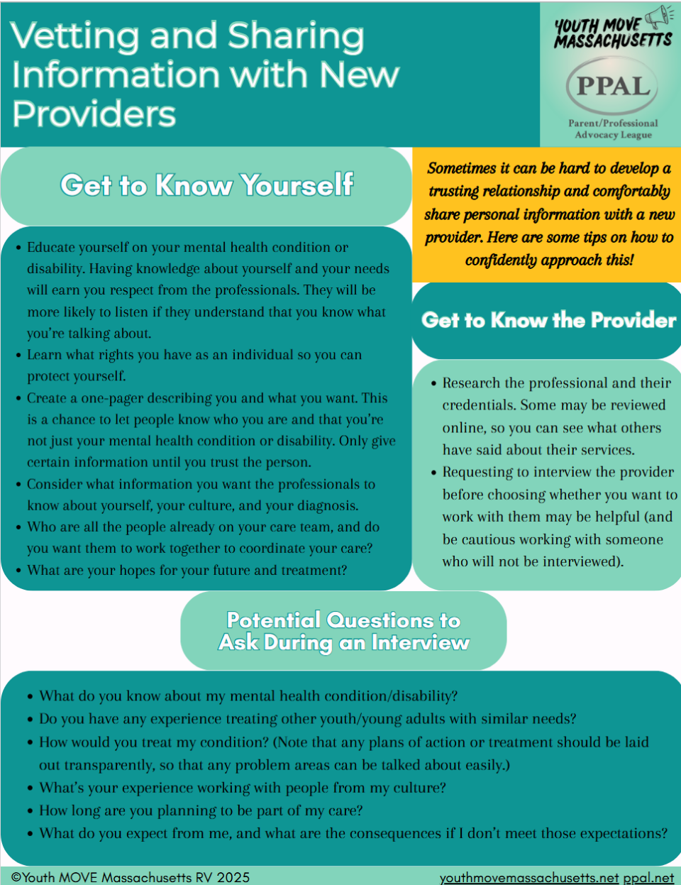 Vetting and Sharing Information with New Providers